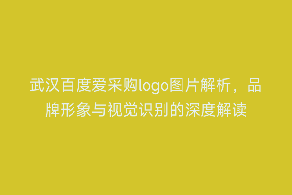 武汉百度爱采购logo图片解析，品牌形象与视觉识别的深度解读